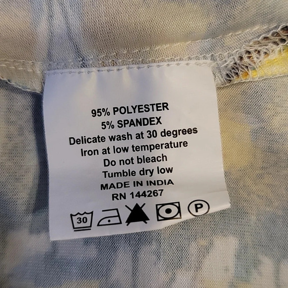 Jete Yellow/blue long tank top - Picture 5 of 5